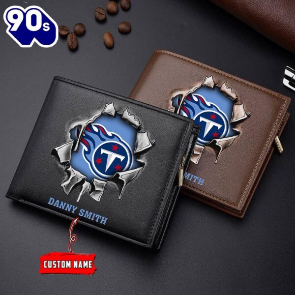 Custom NFL Tennessee Titans Wallet Gift For Fans Men