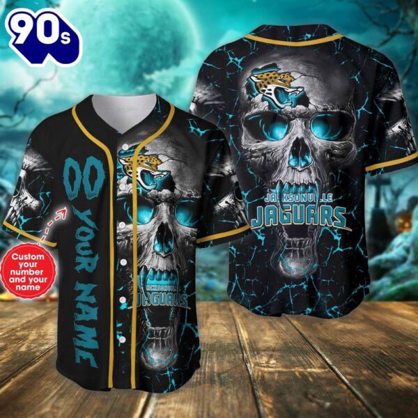 Custom Number And Name Jacksonville Jaguars NFL Baseball Jersey