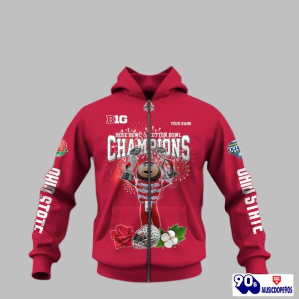 Custom Ohio State Rose Bow and Cotton Bowl Champions Shirt