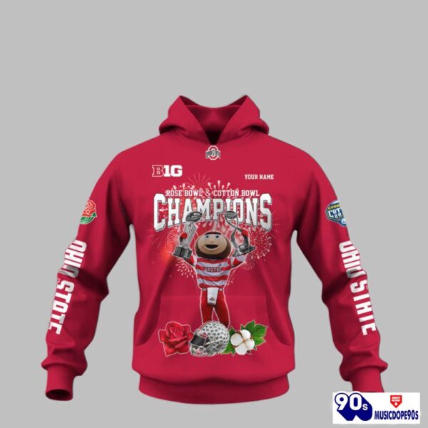 Custom Ohio State Rose Bow and Cotton Bowl Champions Shirt