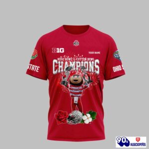 Custom Ohio State Rose Bow and Cotton Bowl Champions Shirt