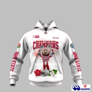 Custom Ohio State Rose Bow and Cotton Bowl Champions Sweatshirt