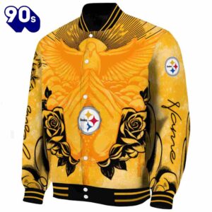 Custom Pittsburgh Steelers Praying Hands Gold Jacket