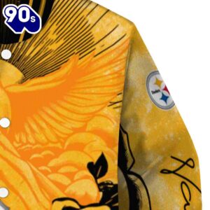 Custom Pittsburgh Steelers Praying Hands Gold Jacket