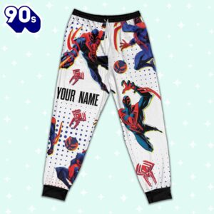 Custom Spiderman 2099 Colorful Pajamas - Movie Cartoon Holiday Pajamas