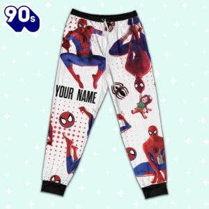 Custom Spiderman Peter B Parker Colorful Pajamas - Family Disneyland Matching Pajamas Set