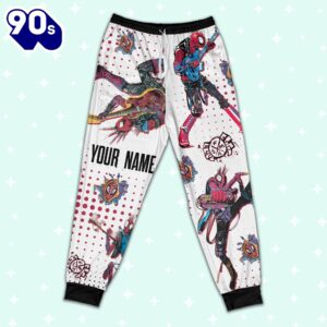 Custom Spiderman Spiderpunk Colorful Pajamas - Family Disneyland Matching Pajamas Set