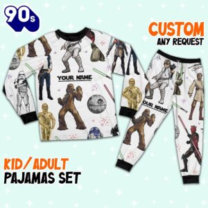 Custom Star Wars Characters Colorful Pajamas – Family Disneyland Matching Pajamas Set