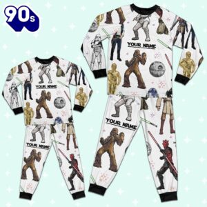 Custom Star Wars Characters Colorful Pajamas - Family Disneyland Matching Pajamas Set