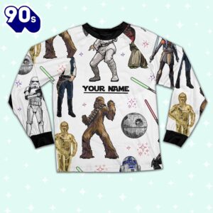 Custom Star Wars Characters Colorful Pajamas - Family Disneyland Matching Pajamas Set