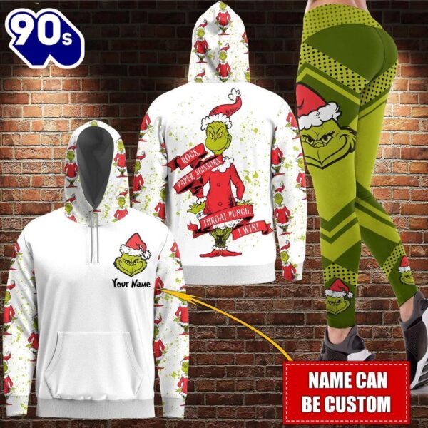 Custom The Green Monster Hoodie Legging Set, Personalized Funny Character Hoodie Legging Set