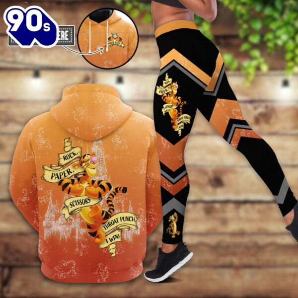 Custom Tiger Themed Hoodie And Leggings Set