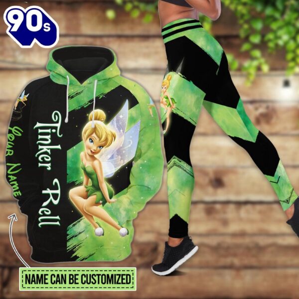 Custom Tinker Bell Hoodie And Leggings Set