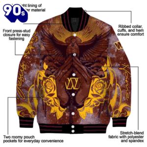 Custom Washington Commanders Praying Hands Burgundy Jacket