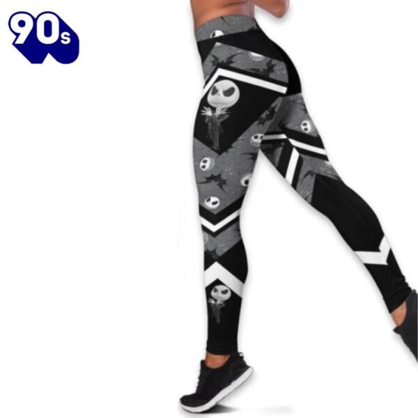 Customizable Hoodie And Patterned Jack Skellington Leggings Set