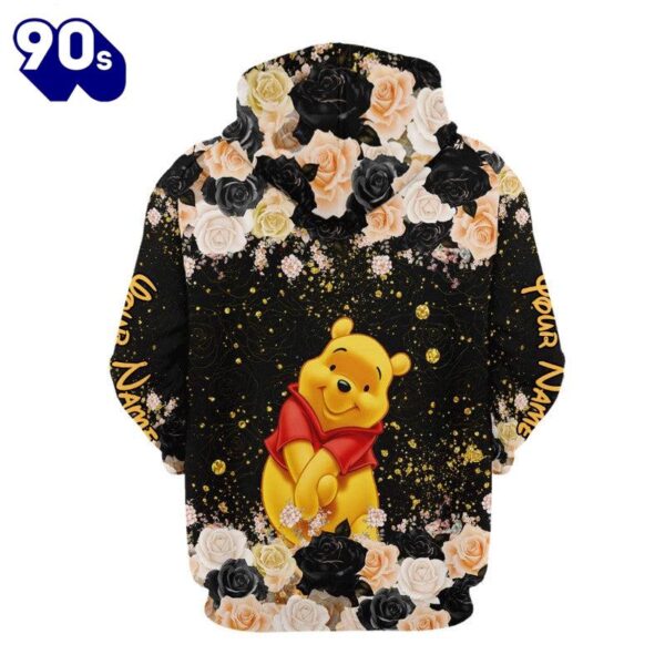 Customizable Winnie The Pooh Glitter Hoodie And Leggings Set