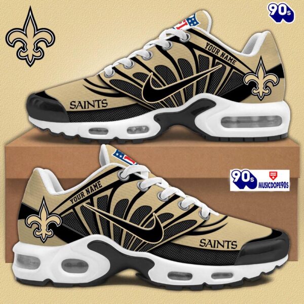 Customize Your Name With New Orleans Saints Air Max Plus Shoes