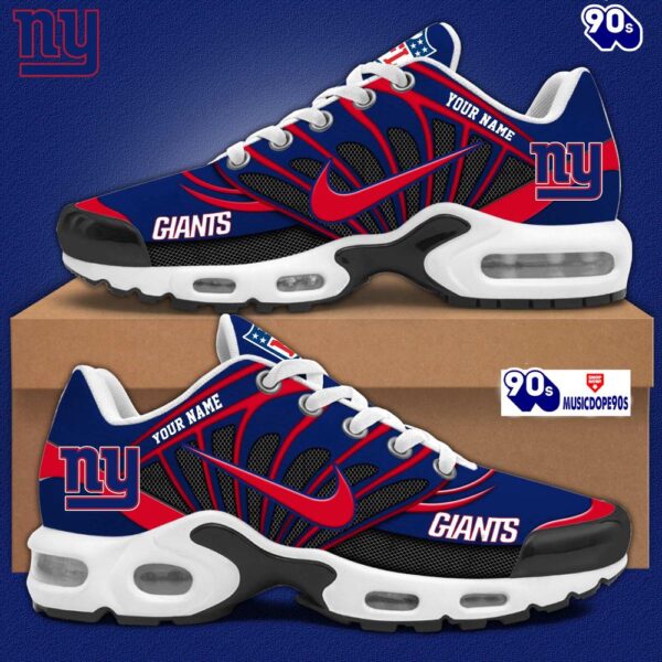 Customize Your Name With New York Giants Air Max Plus Shoes