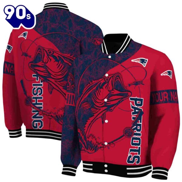 Customized New England Patriots Fishing Rod Red Jacket