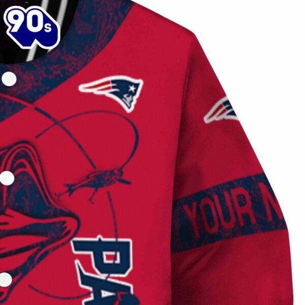 Customized New England Patriots Fishing Rod Red Jacket