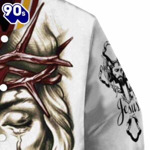 Customized Washington Commanders Jesus Tears Burgundy White Jacket