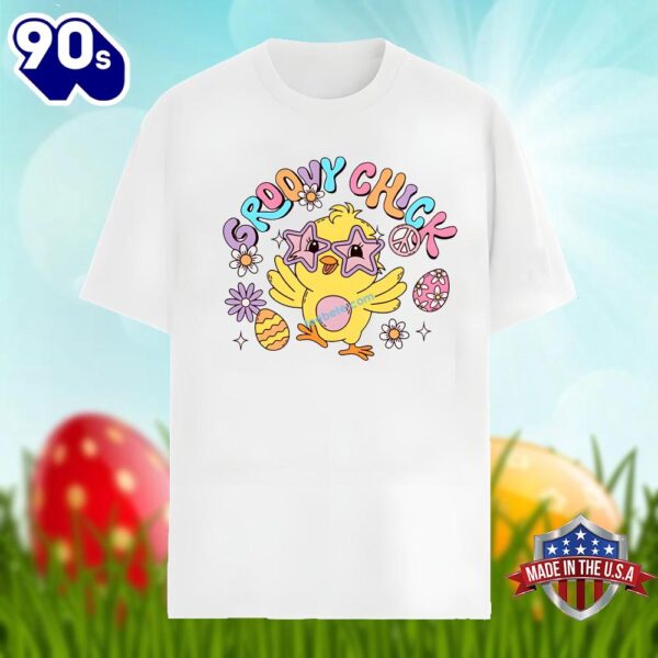 Cute Groovy Chick Hippie Easter Shirt Men Women