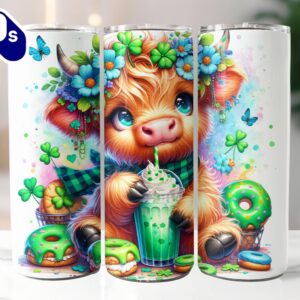 Cute Highland Cow St Patrick’s…