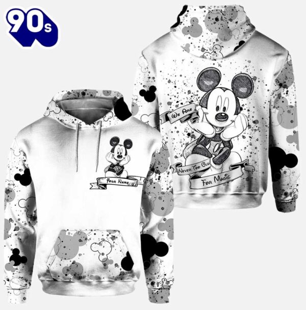 Cute Mickey Mouse Ears – Personalized Hoodie and Leggings Set