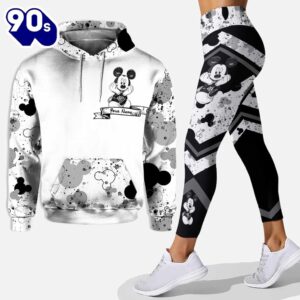 Cute Mickey Mouse Ears - Personalized Hoodie and Leggings Set