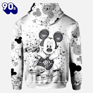 Cute Mickey Mouse Ears - Personalized Hoodie and Leggings Set