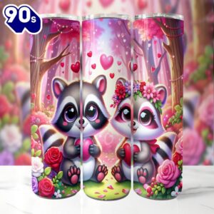 Cute Racoon Valentines 20 Oz…