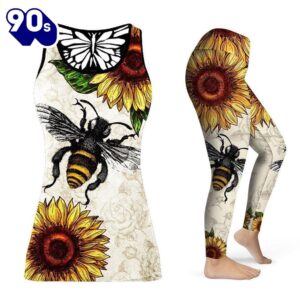 Cute Sunflowers Bees Combo Tank…