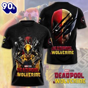 Cute Version Dogpool Deadpool And Wolverine 3D Shirt  For Fans