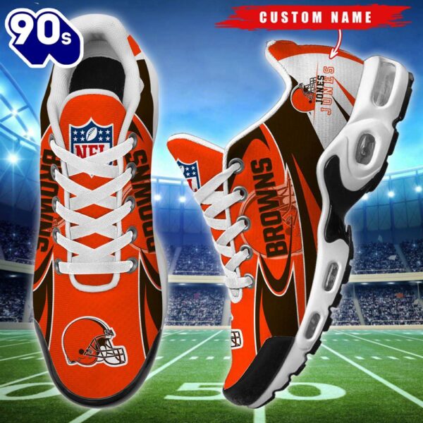 Cutsom Name NFL Cleveland Browns Football Team TN Shoes Gift Xmas