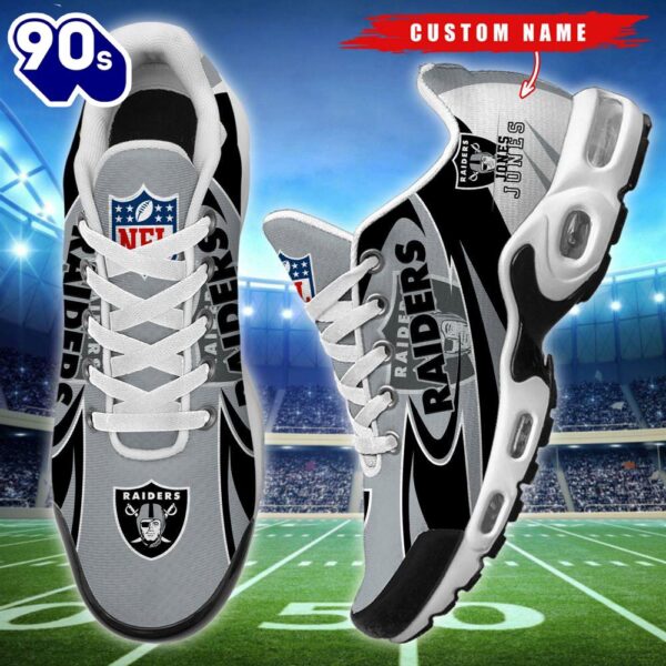 Cutsom Name NFL Las Vegas Raiders Football Team TN Shoes Gift Xmas