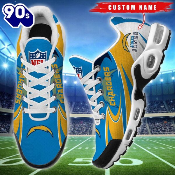 Cutsom Name NFL Los Angeles Chargers Football Team TN Shoes Gift Xmas