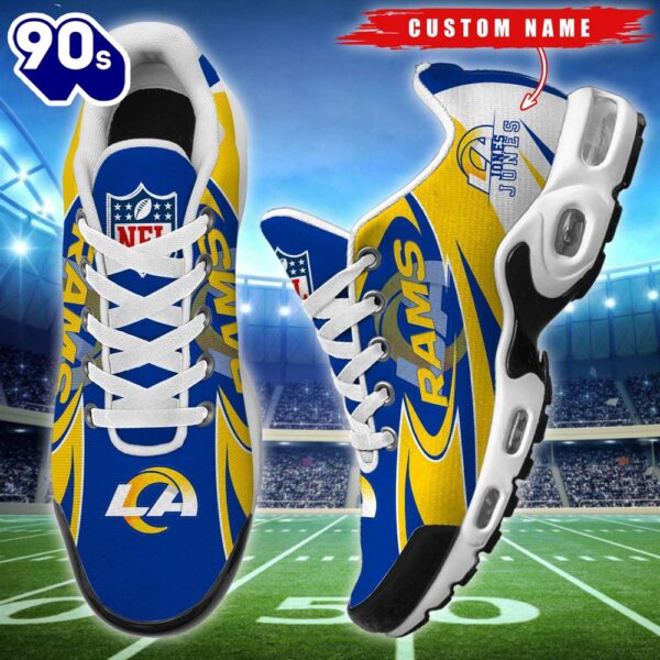 Cutsom Name NFL Los Angeles Rams Football Team TN Shoes Gift Xmas