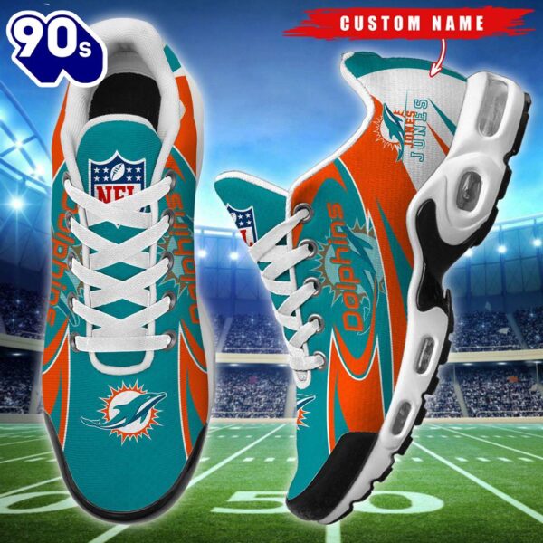 Cutsom Name NFL Miami Dolphins Football Team TN Shoes Gift Xmas