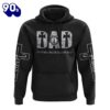 Dad Jesus Black And White 3D Hoodie