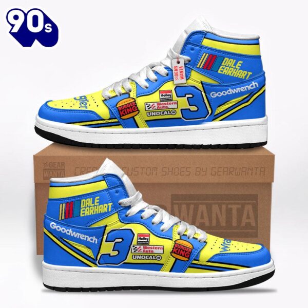 Dale Earnhardt Wrangler J1 Shoes Custom Wrangler Sneakers