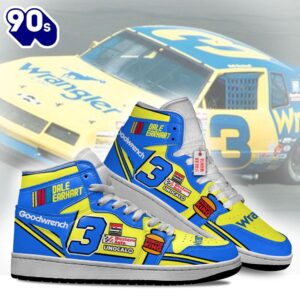 Dale Earnhardt Wrangler J1 Shoes Custom Wrangler Sneakers