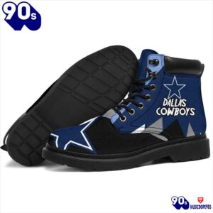 Dallas Cowboys All Season Boots Casual Shoes Vegan Leather Custom Boot Shoes