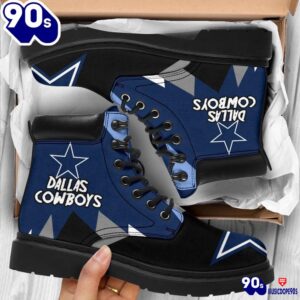 Dallas Cowboys All Season Boots Casual Shoes Vegan Leather Custom Boot Shoes