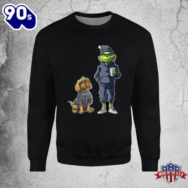 Dallas Cowboys Grinch Christmas Football Sweatshirt