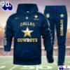 Dallas Cowboys NFL 32 Teams Personlized Golden Logo Hoodie Set