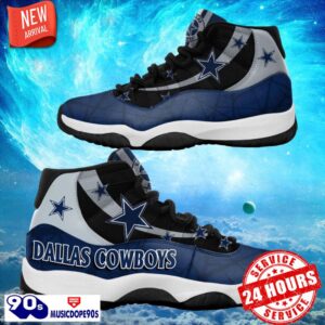 Dallas Cowboys NFL Air Jordan 11 Sneakers Shoes Gift For Fans