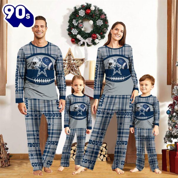 NFL Family Pajama Set,  Dallas Cowboys NFL Custom Your Name Football Team Pajamas