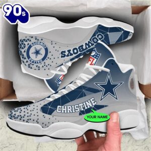 Dallas Cowboys NFL Personalized Jordan 13 Shoes