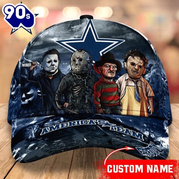 Dallas Cowboys  NFL Personalized Trending Cap Mixed Horror Movie Characters