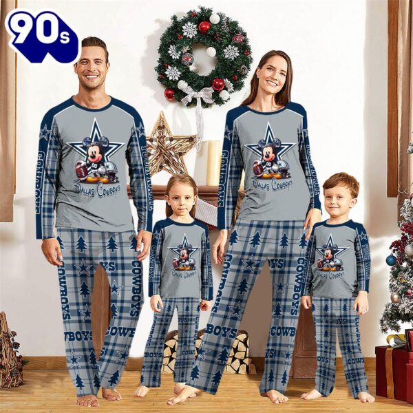 Dallas Cowboys Pajamas Personalized Your Name NFL And Mickey Mouse Pajamas  Gift Christmas